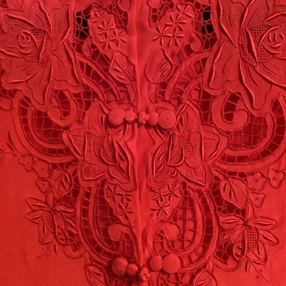 Pure Silk Blouse with Hand Embroidered - Picture 4 of 4